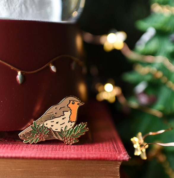 Pin's "Rouge gorge" - Accessoire