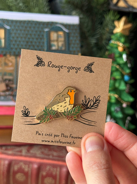 Pin's "Rouge gorge" - Accessoire
