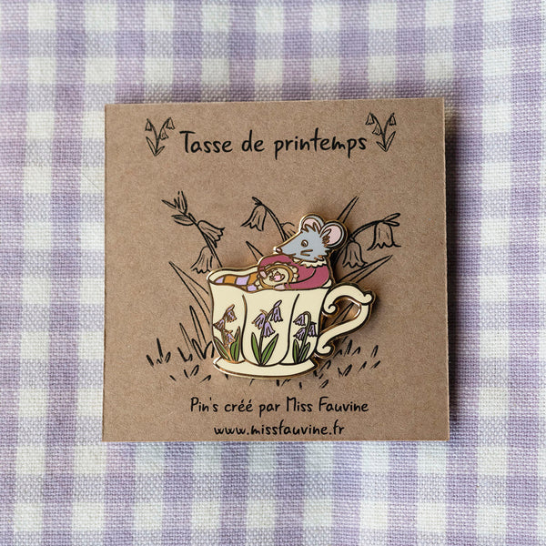 Pin's "Tasse de printemps" - Accessoire