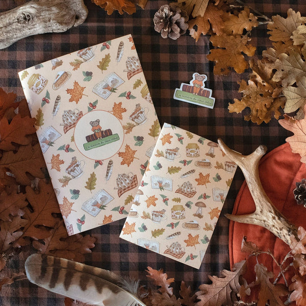 CARNETS Tea Time d'automne, papeterie