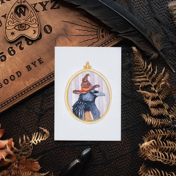 CARTE Corbeau sorcier, A6 - carterie - papeterie