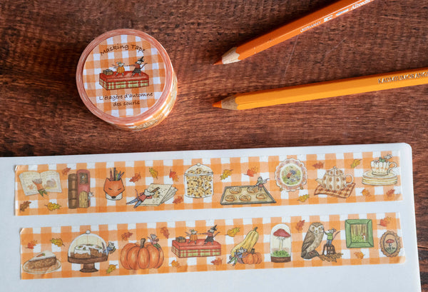 Planche de stickers "L'atelier d'automne de Kazirou", Format A5