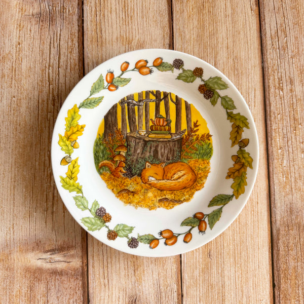 Assiette en porcelaine avec légers défauts « Tea time d'automne en forêt »