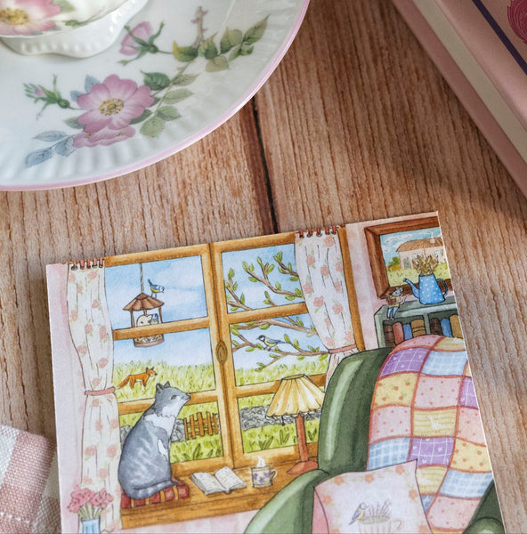 CARTE " Cottage printanier" - carterie - décoration