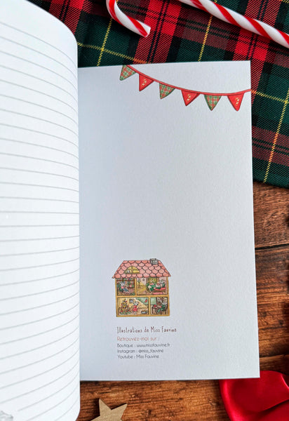 Carnet ligné A5 "L'Esprit de Noël", papeterie