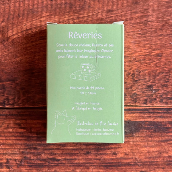 MINI PUZZLE " Rêveries" avec légers défauts (trace de colle sur la boîte)