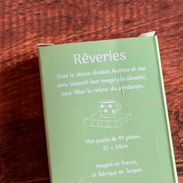 MINI PUZZLE " Rêveries" avec légers défauts (trace de colle sur la boîte)