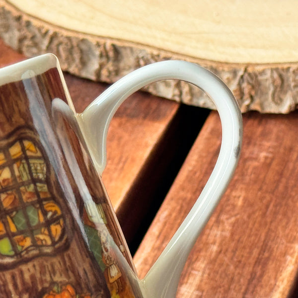 Tasse en porcelaine, avec défauts (taches sur la porcelaine), « Tea time d'automne en forêt »