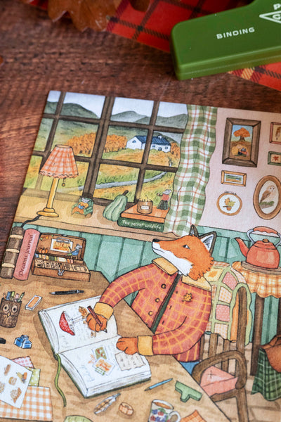 CARTE "L'atelier d'automne de Kazirou" A6, - carterie - papeterie