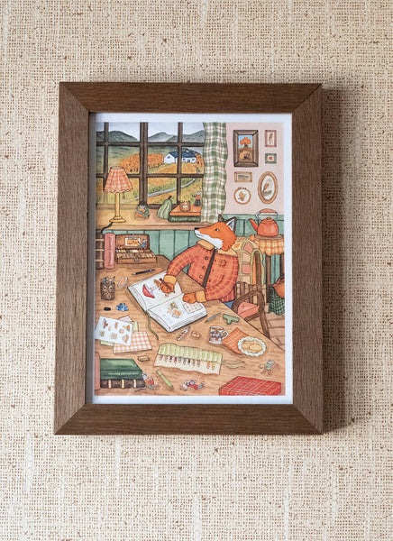 Affiche "L'atelier d'automne de Kazirou" A4 - Affiche - décoration