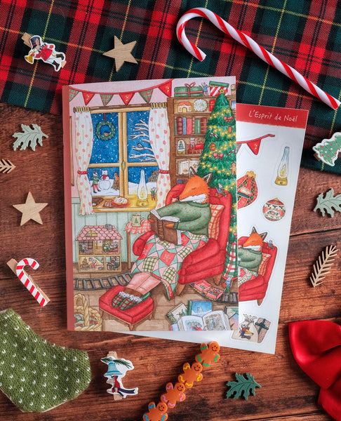Carnet ligné A5 "L'Esprit de Noël", papeterie