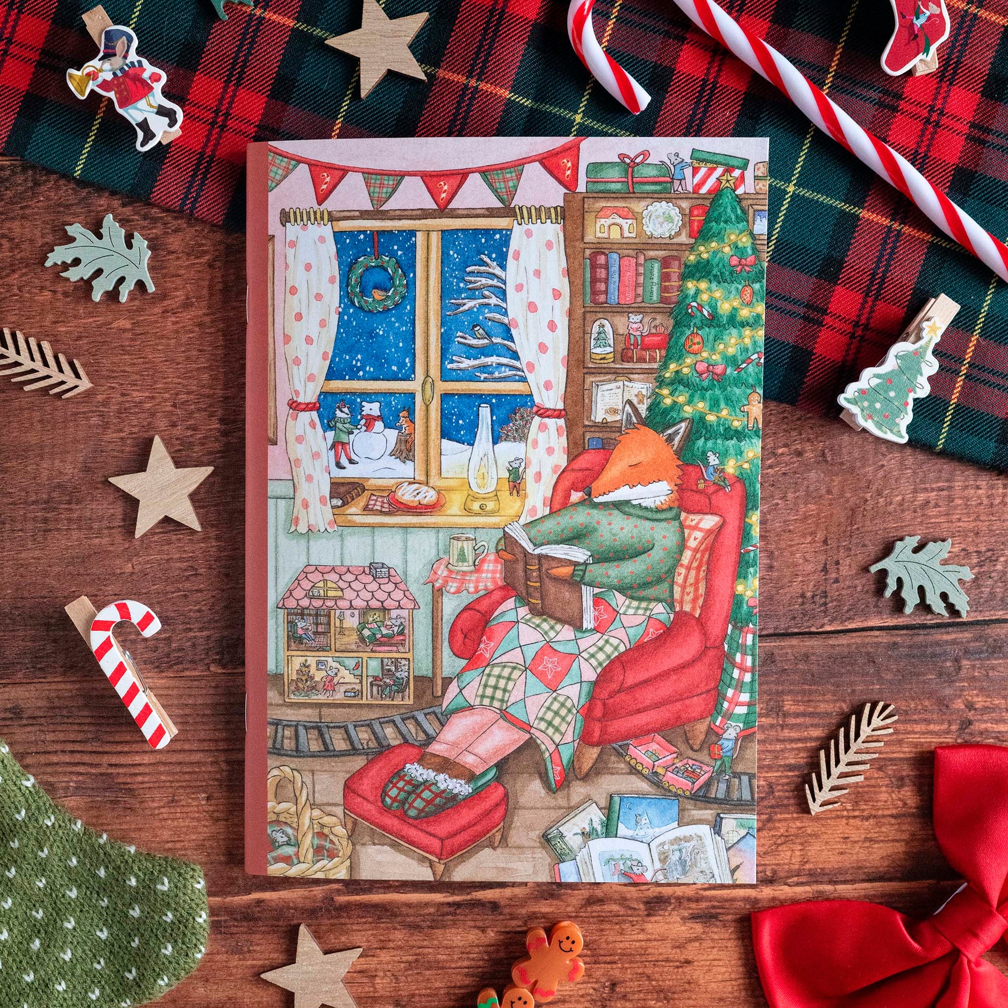 Carnet ligné A5 "L'Esprit de Noël", papeterie