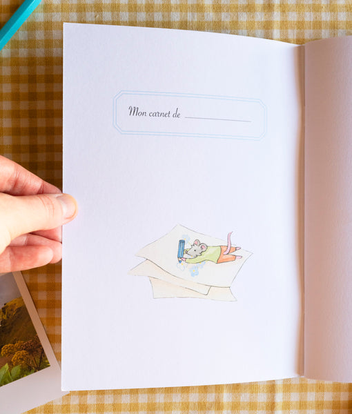 CARNET A5 "L'étagère d'été des souris" - papeterie