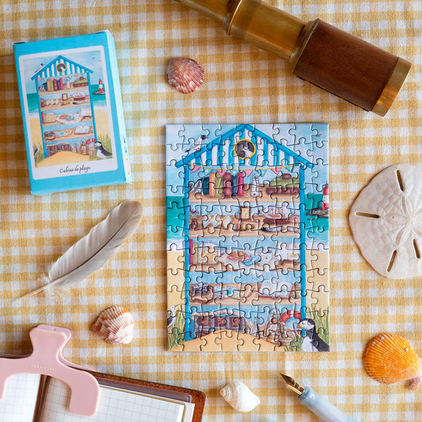 MINI PUZZLE " Cabine de plage"