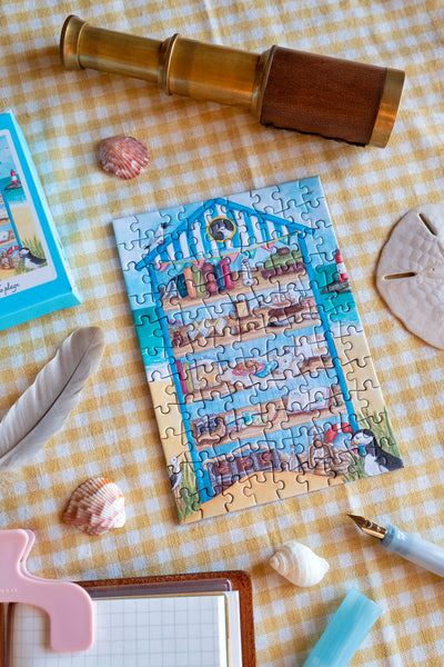 MINI PUZZLE " Cabine de plage"