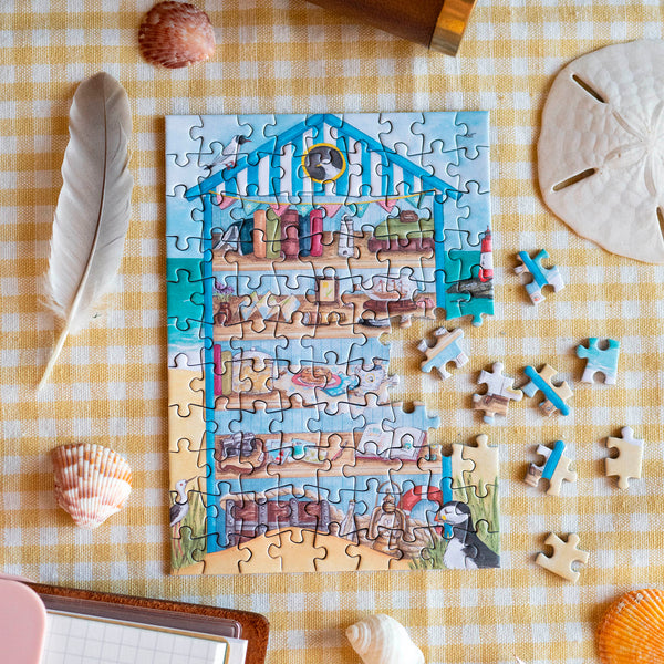 MINI PUZZLE " Cabine de plage"
