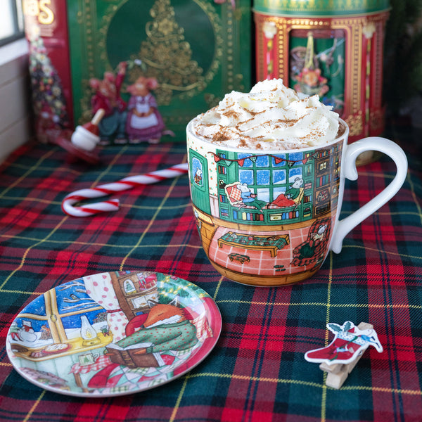 "Tea time de Noël", Ensemble avec tasse et sous-tasse