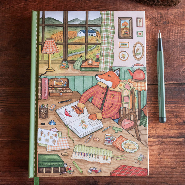 Carnet de croquis ou de journaling "L'atelier d'automne de Kazirou" A5 (Edition Limitée),