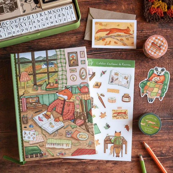 KIT de journaling "L'atelier d'automne de Kazirou" (Edition Limitée),