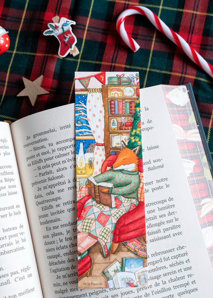 1 Marque-page "L'Esprit de Noël"- carterie - papeterie