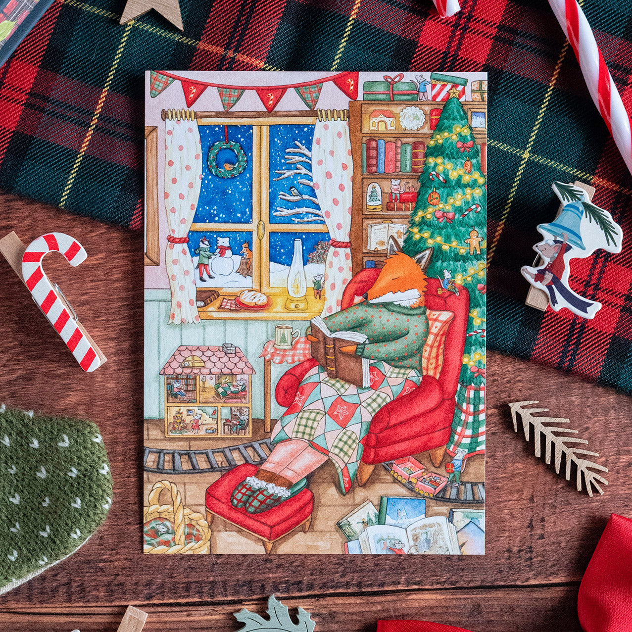 CARTE "L'Esprit de Noël" A6, - carterie - papeterie