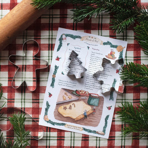 Affiche Recette " Biscuits de Noël à l'orange et aux épices " de Juste Pour Goûter,  - carterie - décoration